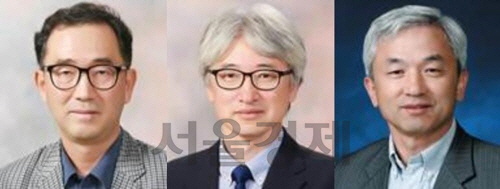 서울공대 훌륭한 교수상을 수상한 이경우(왼쪽부터)·조맹효·박영준 교수