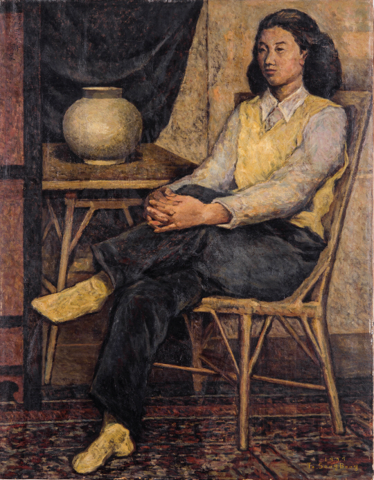 도상봉 ‘한정’ 1949년작, 116x90cm 캔버스에 유채. /사진제공=국립현대미술관