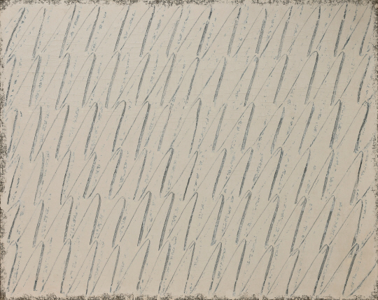 박서보 ‘묘법 No.60-78’ 1978년작, 72.7x91cm 마대에 연필과 유채. /사진제공=서울옥션