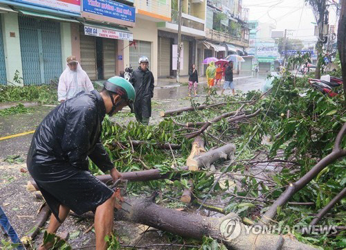 태풍 '담레이' 상륙한 베트남…APEC 앞두고 피해 속출