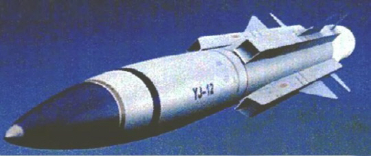 YJ-12 : 램제트 엔진을 단 YJ-12는 중국 최강의 공중발사 대함미사일이다. 사거리 400km, 속도 마하 3.5 이상을 자랑한다. 즉 수평선 너머의 표적에 대해 발사가 가능하며, 표적이 된 배가 개틀링 건 등의 최후 자체방어 무장을 사용해 볼 시간이 10초도 안 된다는 것이다. CASC 램제트 엔진을 달면 이 미사일의 속도를 극초음속에 근접하는 수준으로 높일 수 있다.