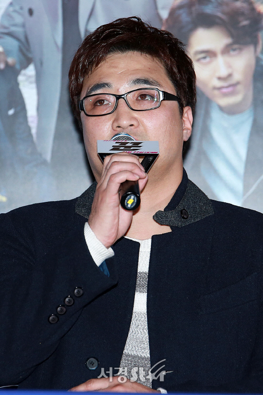 장창원 감독이 10일 오후 서울 중구 메가박스 동대문에서 열린 영화 ‘꾼’ 언론시사회에 참석했다.
