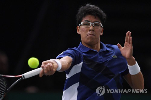 한국 테니스 간판 정현, 투어 대회 첫 우승
