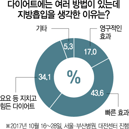 '빠른 다이어트 효과에 지방흡입'