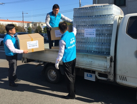 하이트진로, 포항 지진 피해지역에 생필품 긴급 지원