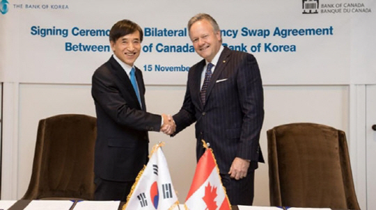 한국-캐나다 통화 스와프 협정 체결... 외환위기 시 든든한 안전장치 확보