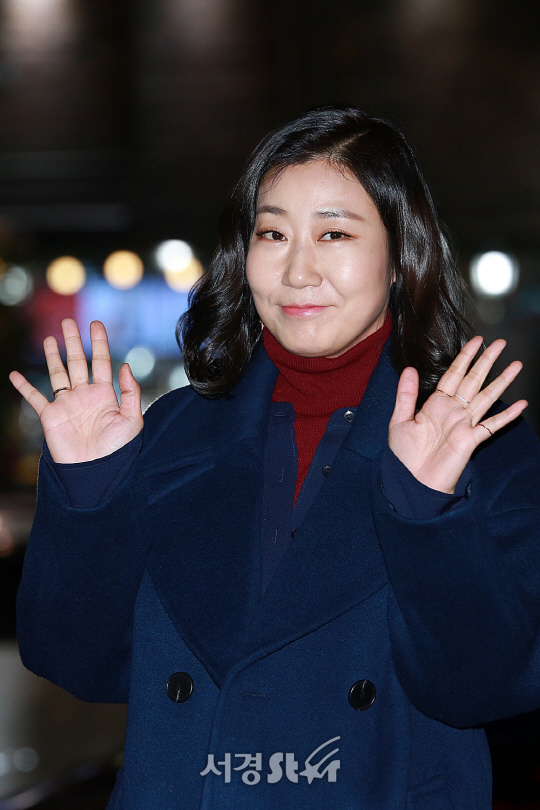 배우 라미란이 16일 오후 서울 영등포구 한 음식점에서 열린 tvn 수목드라마 ‘부암동 복수자들’ 종방연에 참석했다.