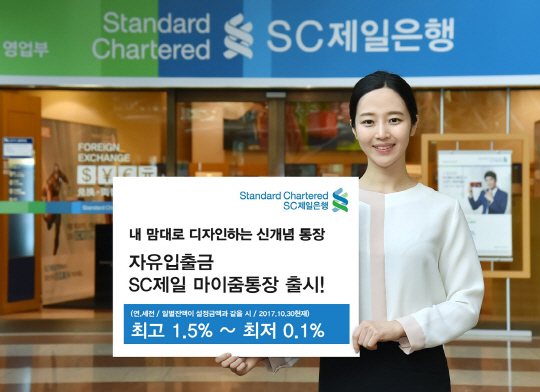[머니+ 베스트컬렉션] SC제일은행 'SC제일 마이줌 통장' 年1.5% 금리