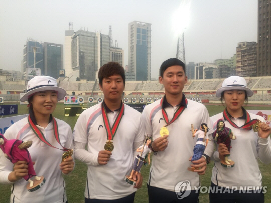 한국 양궁, 아시아선수권서 금메달 8개로 종합 우승