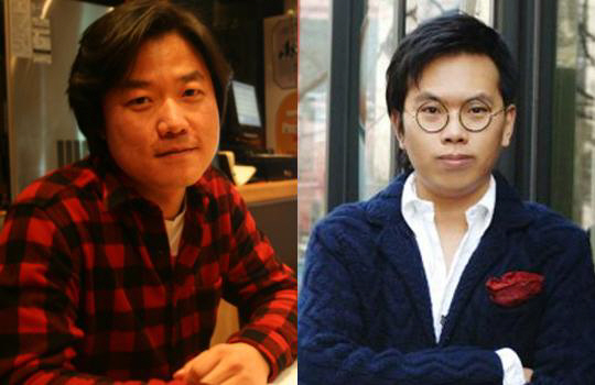 나영석(왼쪽) 티비엔(tvN) 피디, 김태호 MBC 피디