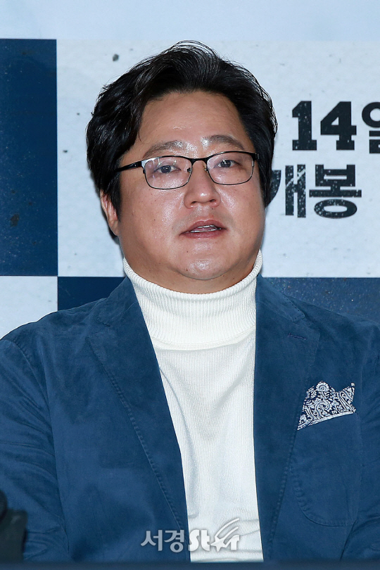 배우 곽도원이 11일 오후 서울 용산구 CGV 용산아이파크몰에서 열린 영화 ‘강철비’ 언론시사회에 참석했다.