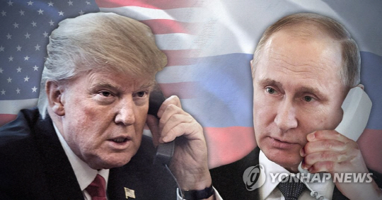 트럼프-푸틴 전화통화, '한반도 핵문제 해결 강조'