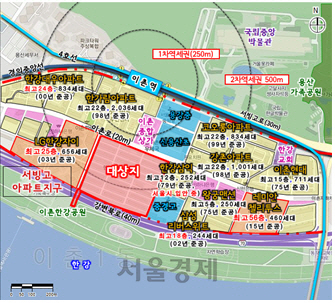 서울 용산구 동부이촌동의 한강맨션아파트 위치도. /자료=서울시