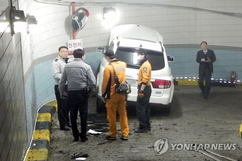일산 백병원 주차장서 차량 돌진 사고…심정지 운전자 구조