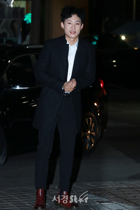 배우 김성철이 19일 오후 서울 영등포구 한 음식점에서 열린 tvn 수목드라마 ‘슬기로운 감빵생활’ 종방연에 참석하고 있다.