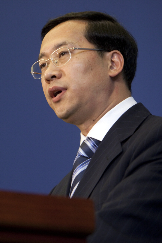 마자오쉬 전 중국 외교부 대변인 /블룸버그