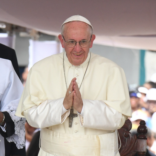 프란치스코 교황/카르타헤나=AFP연합뉴스