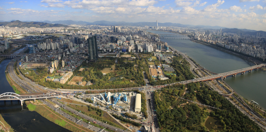 서울 성동구 성수동의 삼표레미콘 공장 부지 및 주변 모습.  /사진제공=서울시