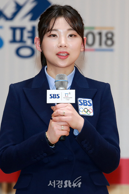 이슬비 컬링 SBS해설위원이 22일 오전 서울 양천구 목동 SBS 13층 홀에서 열린 SBS ‘평창올림픽 방송단 발대식‘에 참석했다.