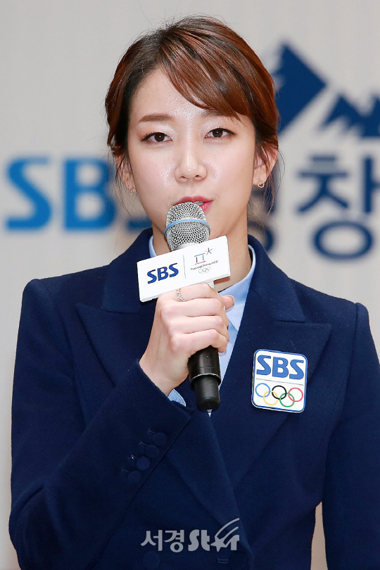 조해리 쇼트트랙 SBS해설위원이 22일 오전 서울 양천구 목동 SBS 13층 홀에서 열린 SBS ‘평창올림픽 방송단 발대식‘에 참석했다.