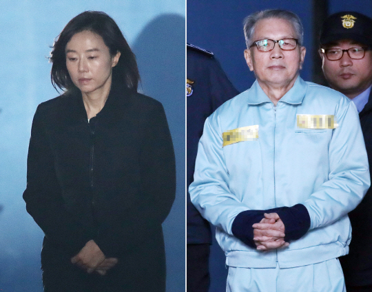 조윤선 징역 2년·김기춘 징역 4년, ‘블랙리스트 항소심 / 연합뉴스