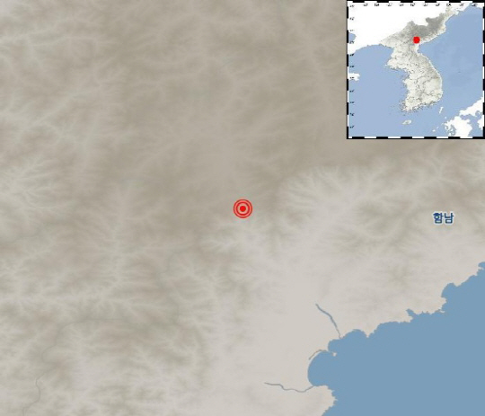 북한 함경남도 장진서 규모 3.2 지진…“자연지진으로 분석”