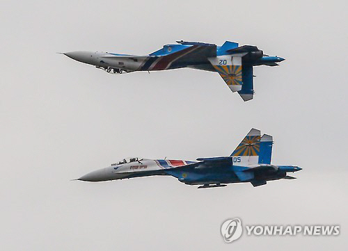 러시아 수호이(Su)-27 전투기./연합뉴스