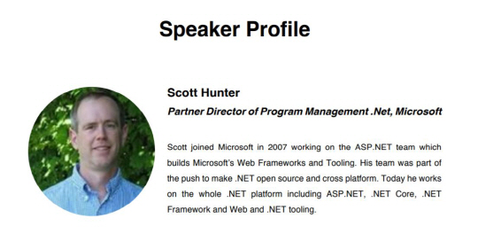‘네오 개발자 컨퍼런스’ 연사로 참가하는 스콧 헌터(Scott Hunter) 마이크로 소프트 프로그램 관리 부서 책임자. /자료 = DevCon 홈페이지