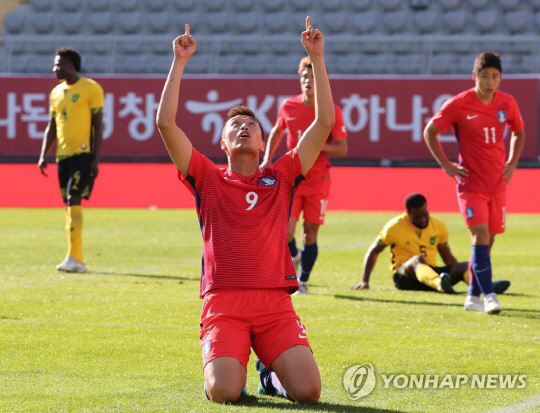 한국, 자메이카와 2-2 무승부…김신욱 ‘헤딩 멀티골’ 폭발