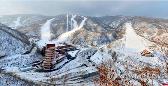 남북 스키 공동훈련이 예정대로 31부터 1박2일간 마식령스키장에서 진행된다. /연합뉴스