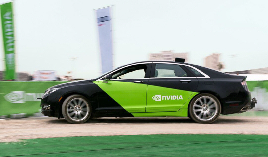 엔비디아가 지난 1월 소비자전자제품 박람회(CES)에서 선보인 자율주행차 전용 인공지능.