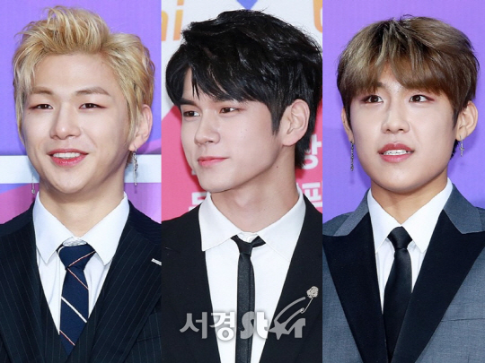 워너원 강다니엘, 옹성우, 박우진/사진=서경스타 DB