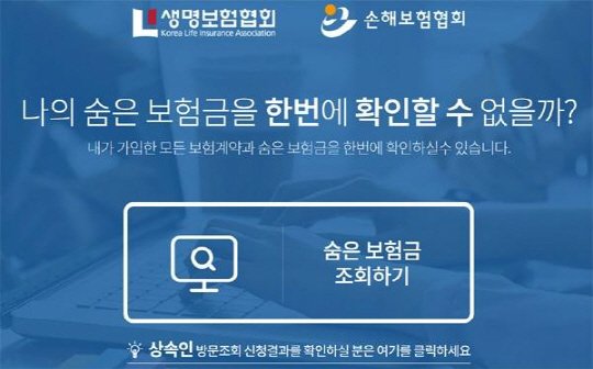 ‘내보험찾아줌’ 사이트 폭주? 전월 말 기준 원금, 이자 조회 “지급청구 하면 3일 이내 입금”