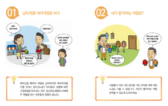 ‘세 살 성 평등, 세상을 바꾼다’ 책자 내용 일부./서울경제DB
