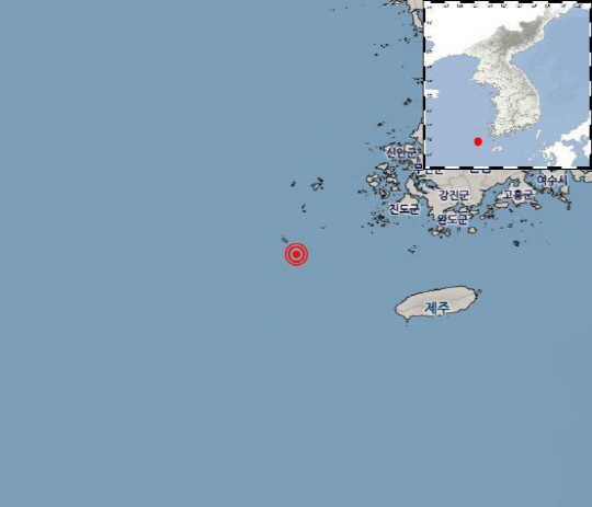 전남 신안군 흑산도 인근서 규모 2.7 지진…기상청 “피해 없을 듯”