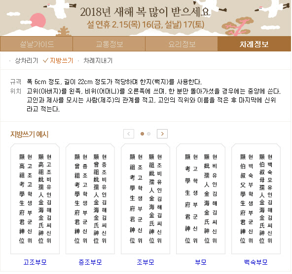 지방쓰는법 “종이에 글 적어 위패 대신 삼는 것” 부모 두 분 모두 돌아가셨을 경위 “고위 왼쪽, 비위 오른쪽”