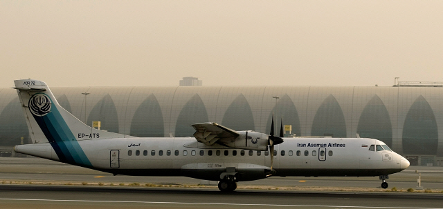 18일 이란 수도 테헤란에서 이륙한 후 50여분 뒤 추락해 탑승자 66명 전원이 사망한 항공기 기종 ATR-72. /AFP연합뉴스
