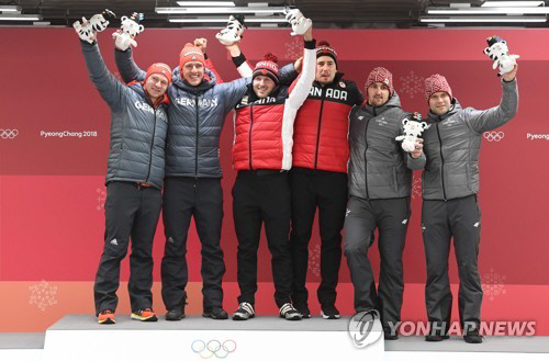 봅슬레이 2인승 독일·캐나다 공동 금메달…동계올림픽 사상 9번째