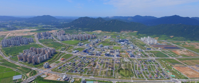 충남도청 등이 들어선 내포신도시 전경. 사진제공=충남도