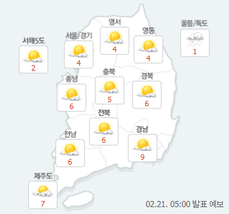 [오늘 오후 날씨]어제보다 춥다! 서울 낮 기온 4도 ‘건조특보’ 내일은? “서울 경기도 눈 오는 곳 있어”