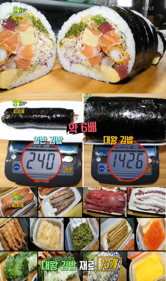 ‘생생정보’ 대왕 김밥 맛집, 대박 비법은?…서교동 ‘나스’