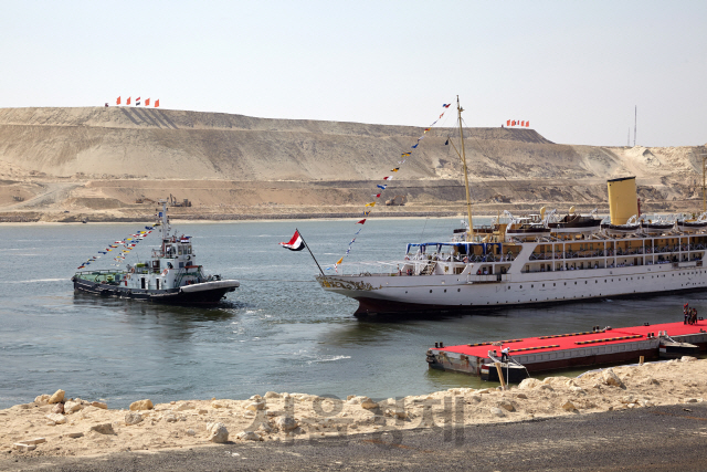 이집트 제2 수에즈 운하 모습 /블룸버그