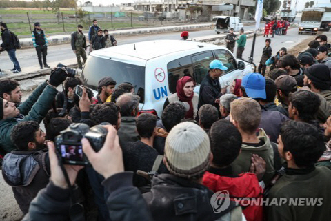 유엔, 시리아 동구타에 올해 두번째 구호물자 지원 개시