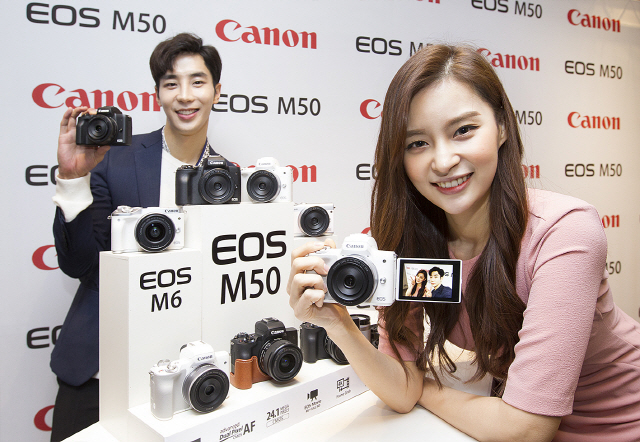 캐논, 4K 동영상 지원 미러리스 ‘EOS M50’ 공개