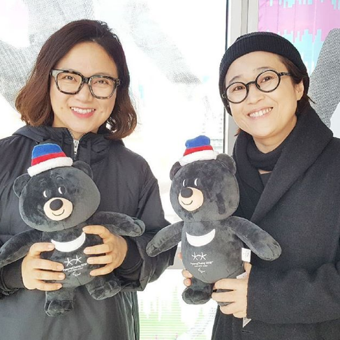 송은이, 김숙과 함께 평창동계패럴림픽 응원 ‘반다비와 포즈’