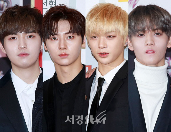 워너원 김재환, 황민현, 강다니엘, 배진영 /사진=서경스타 DB