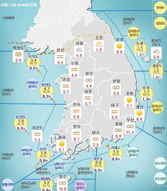 오늘 날씨, 미세먼지 수치는 나쁨 ‘교통 안전 유의’ 각별히 조심