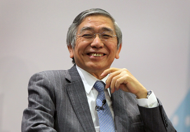 구로다 하루히코 일본은행(BOJ) 총재 /AFP연합뉴스
