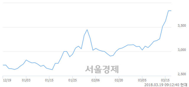 (코)하이셈, 3.13% 오르며 체결강도 강세 지속(199%)