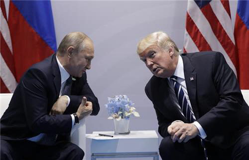 블라디미르 푸틴 러시아 대통령과 도널드 트럼프 미국 대통령